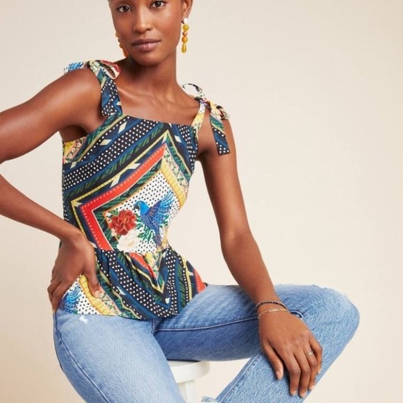 FARM Rio Tops - NWT Farm Rio Carmen Peplum Blouse